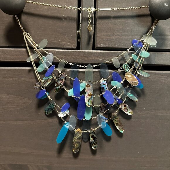 Kendra Scott Jewelry - Kendra Scott Multi-Color Blue and Turquoise Gold Necklace